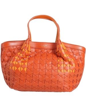 Serapian Handbag Leather - Orange
