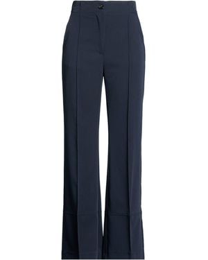 ALESSIA SANTI Trousers Polyester, Viscose, Elastane - Blue