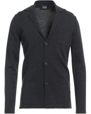 Alpha Studio Cardigan Merino Wool - Black