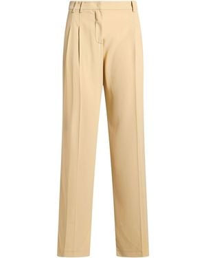 Patrizia Pepe Trousers Polyester, Elastane - Natural