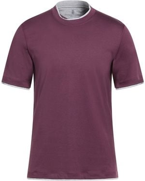 Brunello Cucinelli T-Shirts - Purple