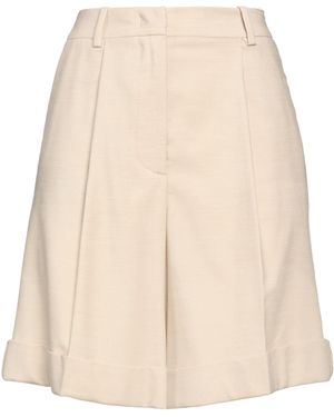 MVP WARDROBE Shorts & Bermuda Shorts Polyamide, Virgin Wool, Viscose, Elastane - Natural