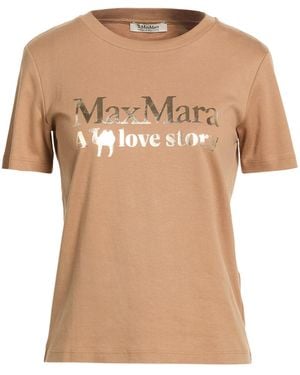 Max Mara T-Shirt Cotton - Natural