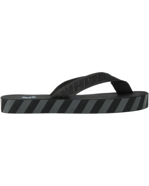 Off-White c/o Virgil Abloh Thong Sandal Textile Fibers - Black