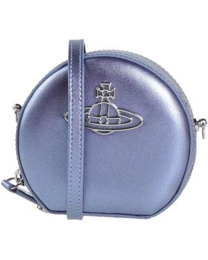Vivienne Westwood Cross-Body Bag Leather - Blue