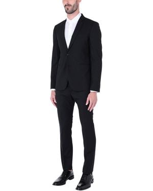 Paul Smith Suit Fully Lined Suit Wool, Elastane - Black