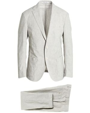 Eleventy Light Suit Wool, Cotton, Linen, Elastane - White