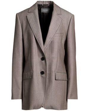 Alberta Ferretti Blazer Polyester, Virgin Wool, Elastane - Brown
