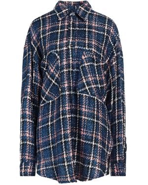 Faith Connexion Shirt Viscose, Metallic Polyester, Polyester, Synthetic Fibers, Cotton - Blue