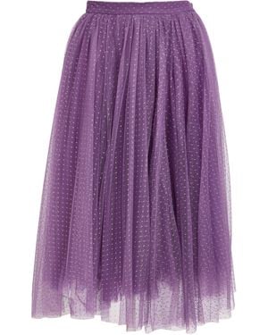 Elisabetta Franchi Midi Skirt - Purple