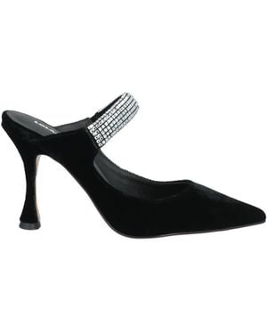 Lola Cruz Mules & Clogs - Black