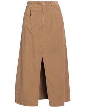 Bellerose Camel Midi Skirt Cotton - Brown