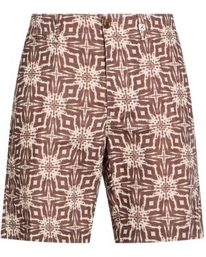 Myths Shorts & Bermuda Shorts Linen, Cotton - Brown
