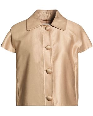 Manzoni 24 Camel Jacket Cotton, Silk - Natural