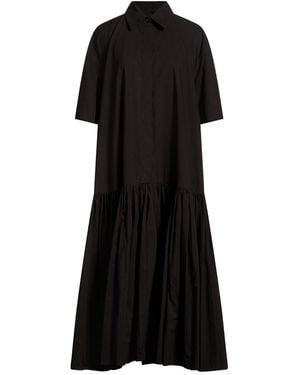 Jil Sander Midi Dress Cotton - Black