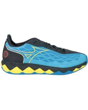 Mizuno Wave Enforce Tour Cc Azure Trainers Textile Fibres, Synthetic Material - Blue