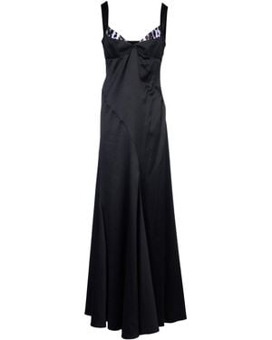 Just Cavalli Maxi Dress Polyester, Elastolefin - Black