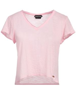 Tom Ford T-Shirt Cotton, Polyester - Pink