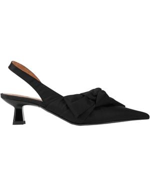 Ganni Pumps Leather, Recycled Nylon - Black