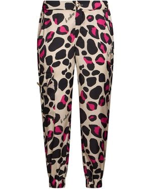 Le Volière Fuchsia Trousers Polyester - Pink