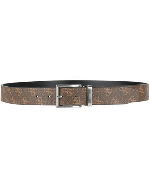 Guess Belt Polyurethane, Cow Leather - White