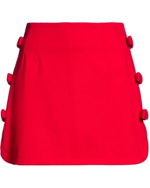 MEIMEIJ Mini Skirt Viscose, Polyamide, Elastane - Red