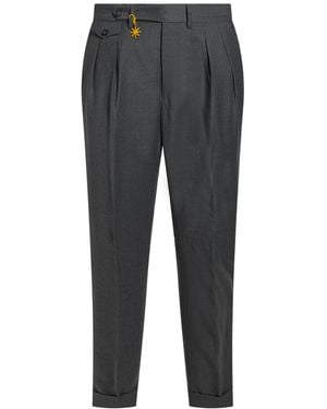 Manuel Ritz Pants Virgin Wool, Elastane - Gray