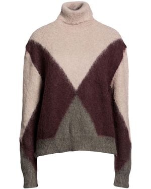 Grifoni Turtleneck Polyamide, Alpaca Wool, Wool - Brown