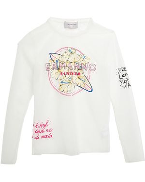 ERMANNO FIRENZE Top Polyamide - White