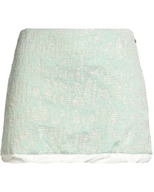 Pinko Light Mini Skirt Cotton, Polyester, Polyamide, Metallic Fiber - Green