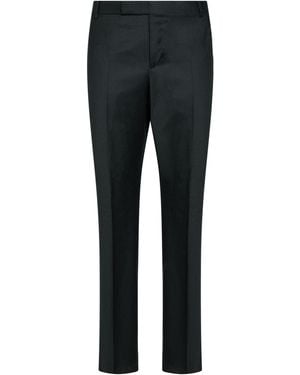 dunhill Charcoal Pants Wool - Black