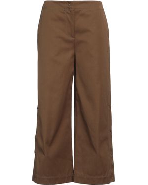 MSGM Pants Cotton - Brown