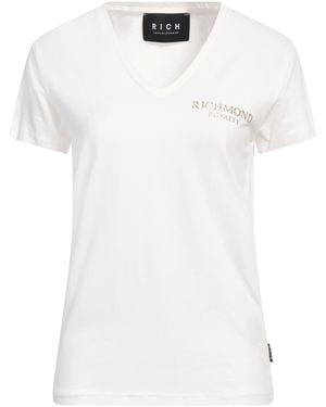 John Richmond T-Shirt Cotton, Elastane - White