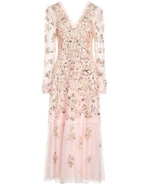 Needle & Thread Maxi Dress Recycled Polyester - Pink