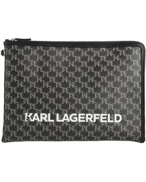 Karl Lagerfeld Charcoal Handbag Polyurethane - Grey