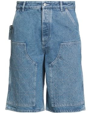 Dior Shorts Jeans - Blu
