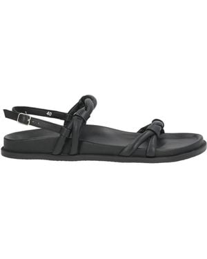 Elena Iachi Sandals Leather - Black