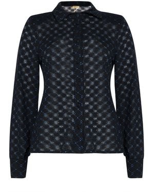PHO® Firenze Shirt Cotton, Polyester, Viscose, Metallic Fiber, Polyamide - Black