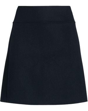 Max Mara Mini Skirt Virgin Wool - Blue