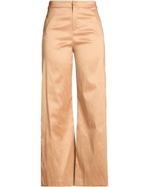 Hanita Camel Pants Polyester, Nylon, Elastane - Natural