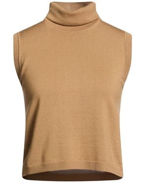 Anna Molinari Turtleneck Merino Wool - Natural