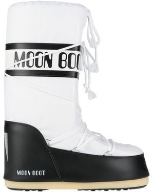 Moon Boot Mb Icon Nylon Boot Polyamide, Pvc - White