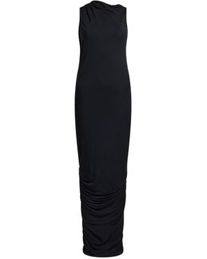 Rick Owens Maxi Dress Modal, Cashmere, Elastane - Black