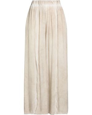 SANCTAMUERTE Light Trousers Viscose - Natural