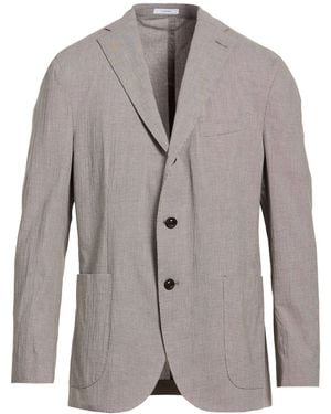 Boglioli Dark Blazer Cotton, Elastane - Gray
