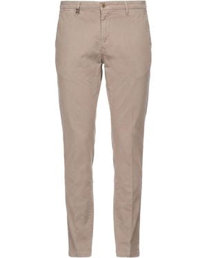 Barbati Taupe Trousers Cotton, Elastane - Natural