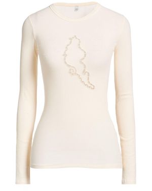 ADANOLA T-Shirt Organic Cotton, Elastane - White