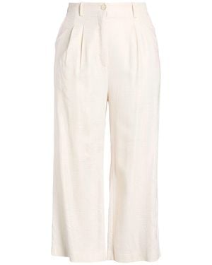 Denny Rose Pants Viscose, Linen - White