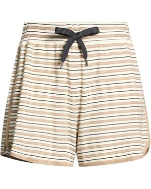 Brunello Cucinelli Shorts & Bermuda Shorts Virgin Wool, Cashmere - Natural