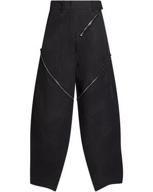 The Attico Light Pants Cotton, Polyamide - Gray